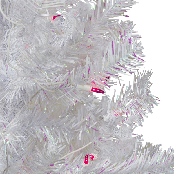 Northlight 4ft. Pink Pre-lit Iridescent Pine Christmas Tree