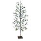 Puleo International 5ft. Pre-Lit LED Red Berry Artificial Tree - image 1