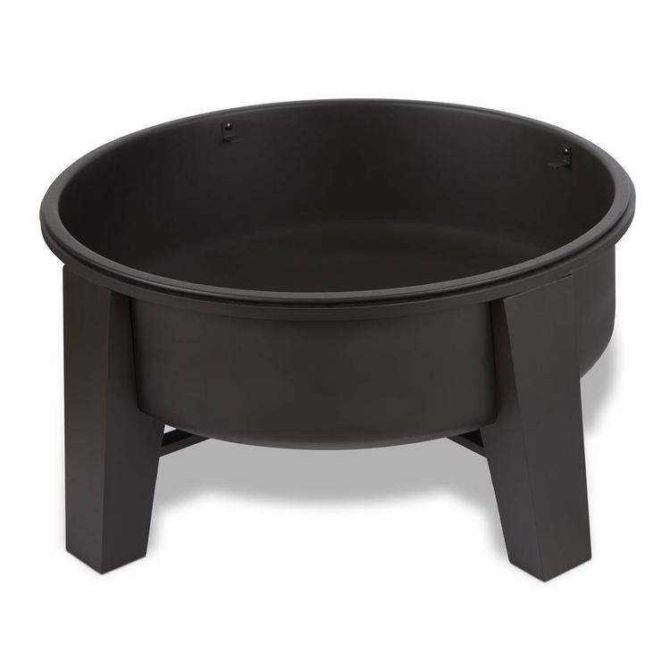 Real Flame Forsyth 35" Round Steel Wood Burning Fire Pit