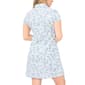 Petite MSK Short Sleeve Floral 1/4 Zipper Shift Dress - image 2
