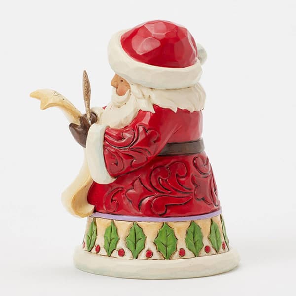 Jim Shore Santa With List Mini Christmas Figurine