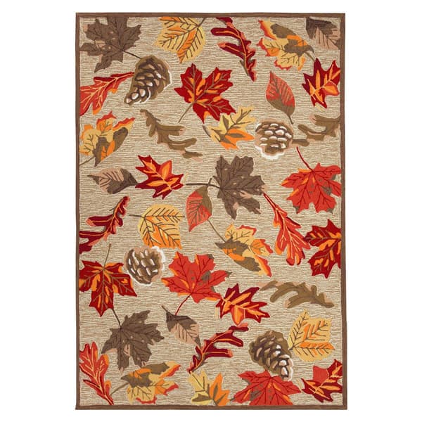 Liora Manne Ravella Falling Leaves Rectangular Area Rug - image 