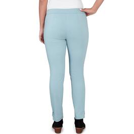 Plus Size Emaline St. Kitts Pull On Solid Ankle Pants w/Grommets