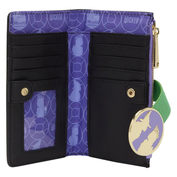 Womens Loungefly Wicked Floral Flap Wallet