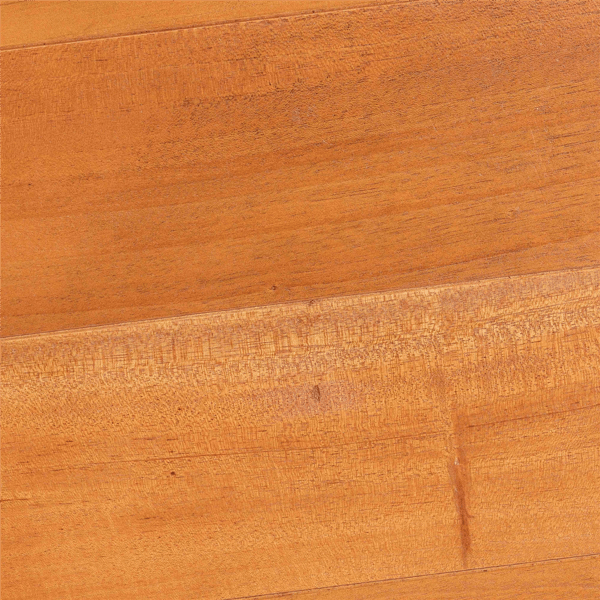 bali & pari Derenik Natural Rattan & Mahogany Wood End Table