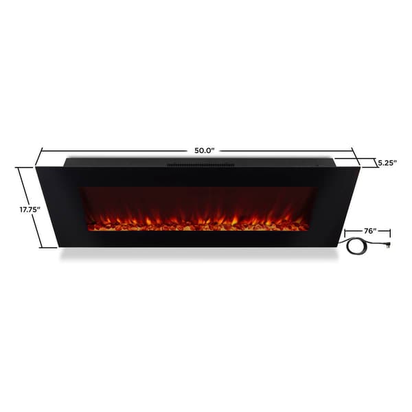 Real Flame DiNatale Wall-Mount Electric Fireplace