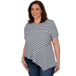 Plus Size Skye’s the Limit Summer Spice Stripe Knit Blouse - image 3