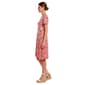 Plus Size Architect® Short Sleeve Floral Leaf A-Line Dress - image 3