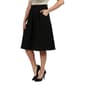 Plus Size 24/7 Comfort Apparel Solid Classic Skirt With Pockets - image 3