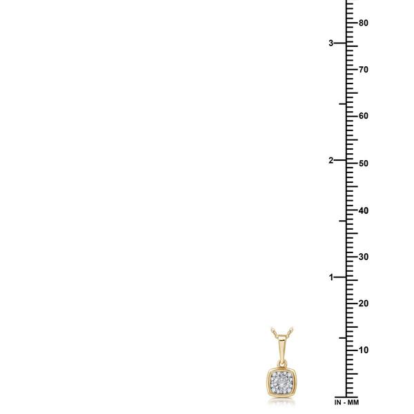 Nova Star® Lab Grown Diamond Cushion Frame Pendant &  Earring Set