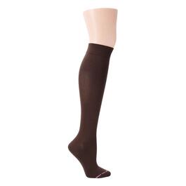 Womens Dr. Motion Basic Solid Microfiber Knee High Socks