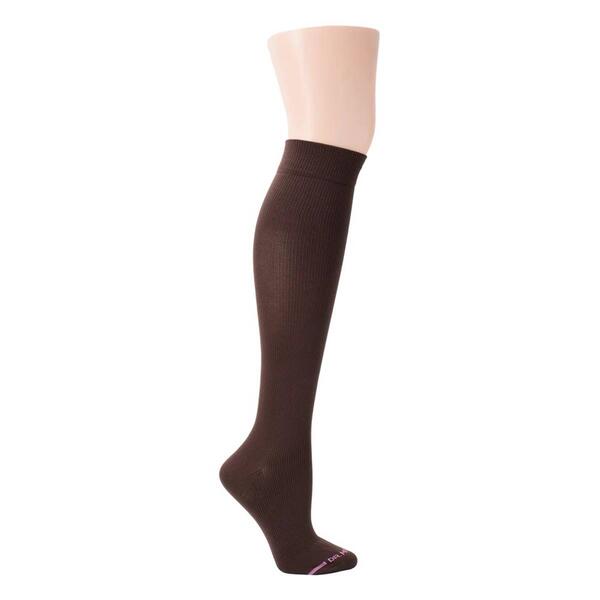 Womens Dr. Motion Basic Solid Microfiber Knee High Socks - image 