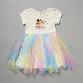 Girls &#40;4-6x&#41; Disney&#40;R&#41; Princess Rainbow Tulle Dress
