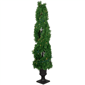 Northlight 4.5ft Real Touch™ Pre-Lit Cedar Double Spiral Tree - image 4