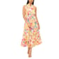 Womens MSK Sleeveless Print Tie Neck Tier Maxi - image 1
