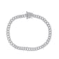 8.5in. Cuban Miami Sterling Silver Chain Bracelet - image 1