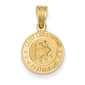 Unisex Gold Classics&#40;tm&#41; 14kt. Yellow Gold St. Christopher Pendant - image 1