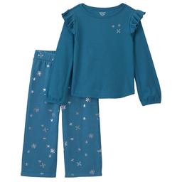 Toddler Girl Carter''s(R) 2pc. Snowflake Thermal Top & Pants Set