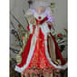 Northlight Seasonal 16in. Fiber Optic Angel With Harp Tree Topper - image 3