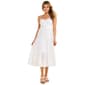 Juniors Self Esteem Allover Eyelet Lace-Up Midi Slip Dress - image 2