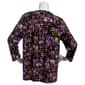 Womens Napa Valley 3/4 Sleeve Floral Leaf Split Neck Blouse - image 2