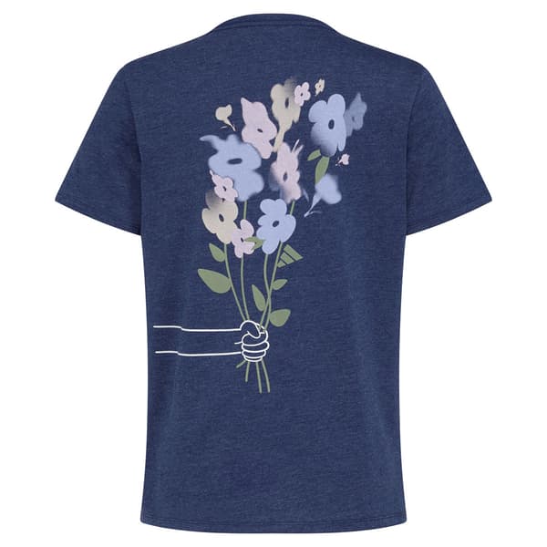 Girls (7-16) adidas® Short Sleeve Heather Bouquet Regular Fit Tee