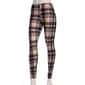 Juniors Jolie & Joy Print Leggings - Brown Plaid - image 1