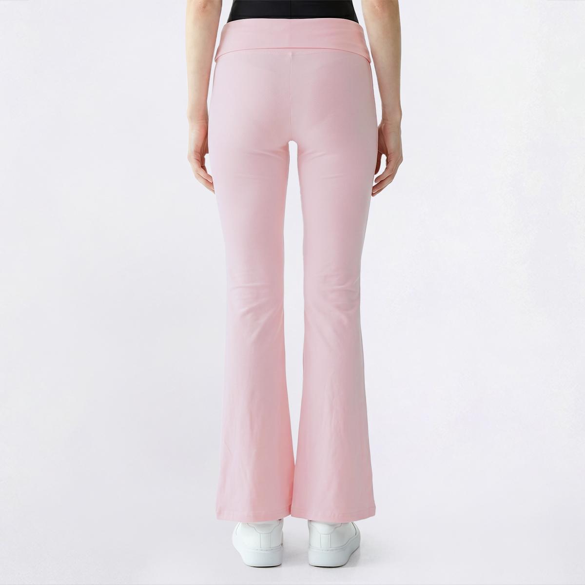 Juniors No Comment Fold Over Waist Flare Pants