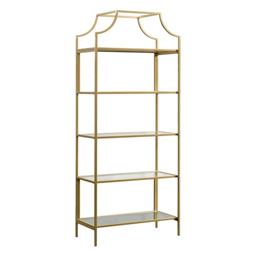 Sauder International Lux Bookcase - Satin Gold - image 