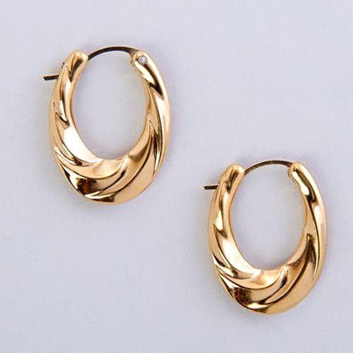 Evergold™ 14kt. Gold Graduated Hoop Earrings