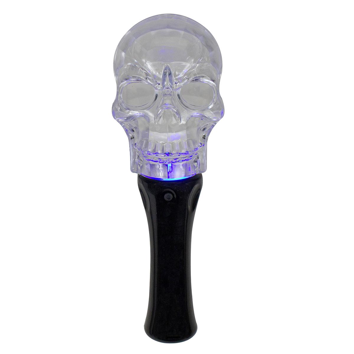 Northlight Seasonal 9in. LED Multi-Function Halloween Skull...