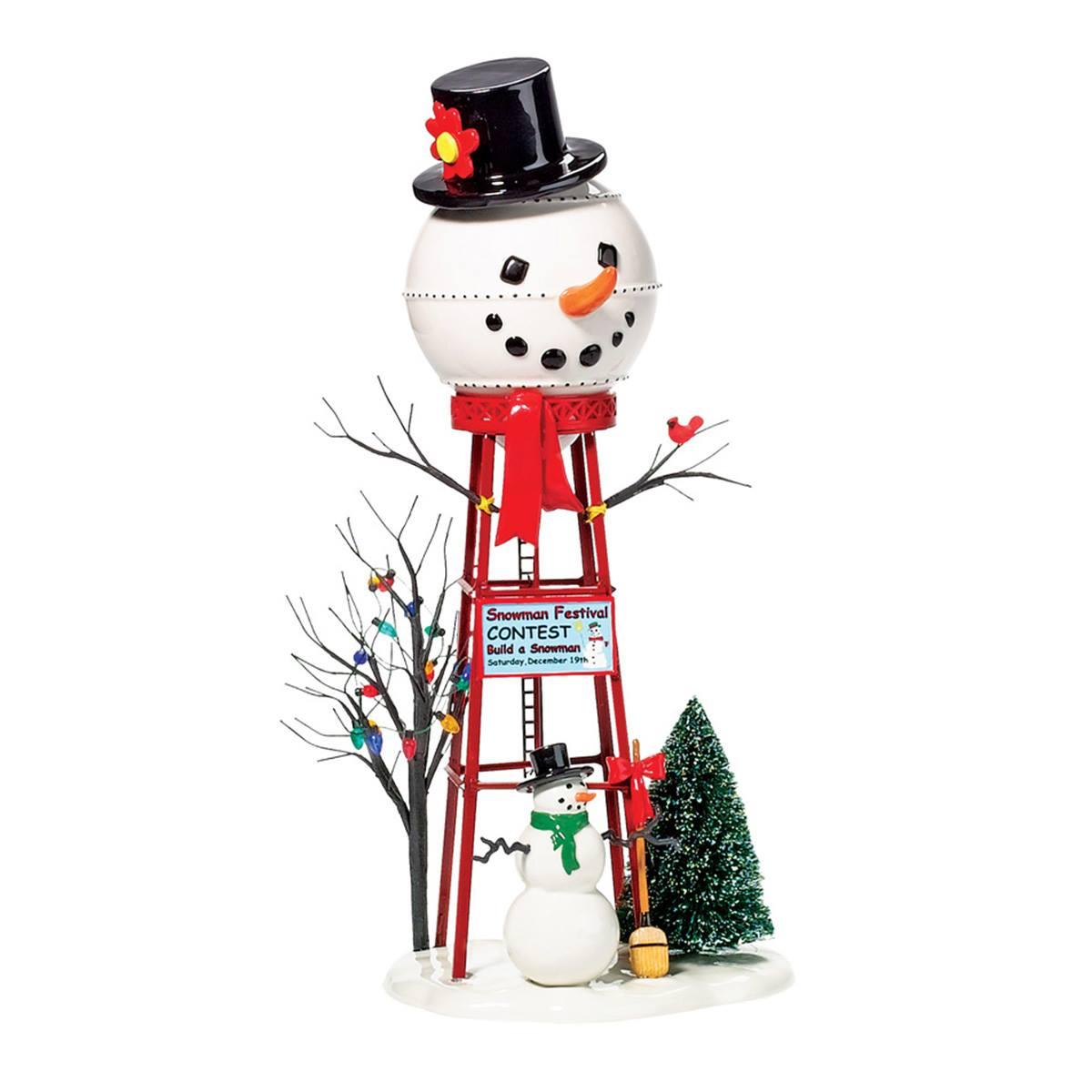 Department 56 Dickens Village Snowman Water Tower