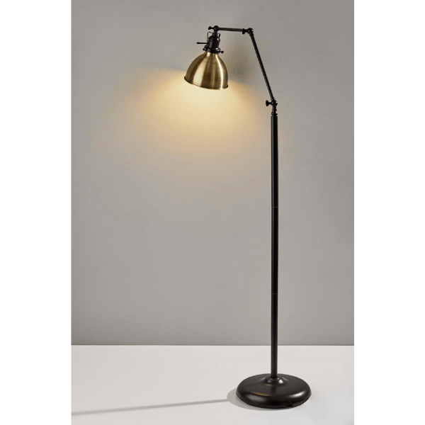 Simplee Adesso Alden Antique Bronze Floor Lamp