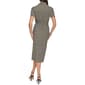 Womens Calvin Klein Short Sleeve Plaid Commuter Tulip Wrap Dress - image 2