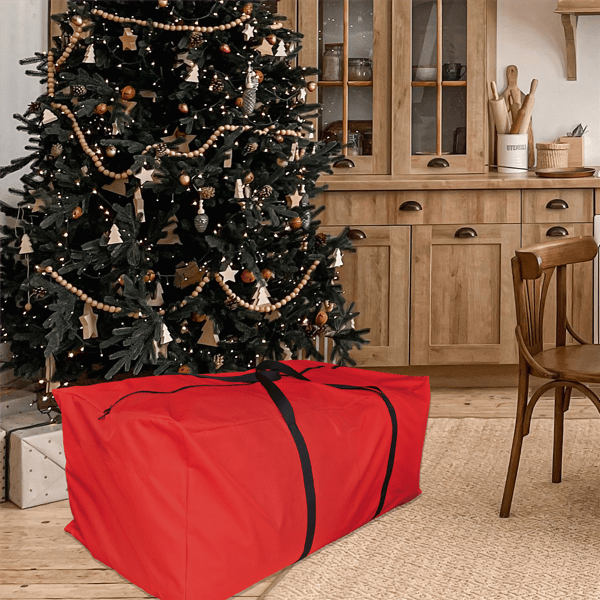 Simple Living Large Red Christmas Holiday Storage Bag