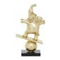 9th &amp; Pike® Gold Coastal Elephant Balancing on Ball Sculpture - image 3