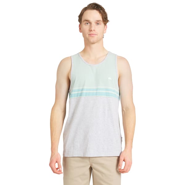 Mens Quiksilver River Chest Stripe Tank Top - image 