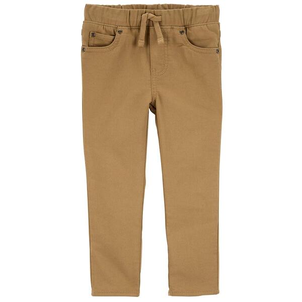 Toddler Boy Carters&#40;R&#41; Basic Pull on Khaki Pants - image 