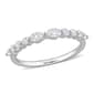 Platinum Plated 5/8ctw. Lab Grown Diamond Ring - image 1
