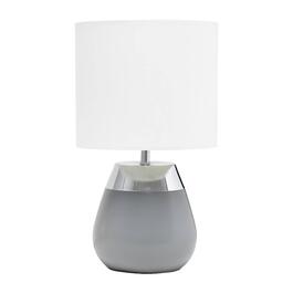 Simple Designs Modern Contemporary Two Toned Touch Table Lamp