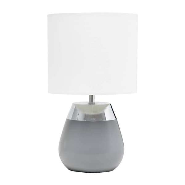 Simple Designs Modern Contemporary Two Toned Touch Table Lamp - image 
