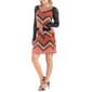Womens 24/7 Comfort Apparel Sheer Lace Sleeve Shift Dress - image 3