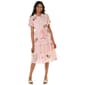 Womens Figueroa & Flower Short Sleeve Tier Embroidered Shirtdress - image 1