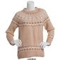 Womens Calvin Klein Long Sleeve Fair Isle Crew Neck Sweater - image 3