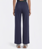Womens Runway Ready Solid Wide Leg Pull On Casual Pants - image 1