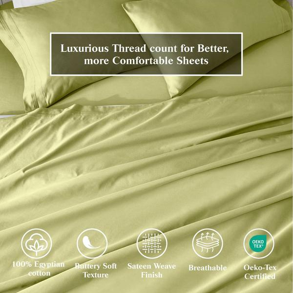 Superior 650 Thread Count Solid Deep Pocket Sheet Set
