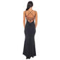 Juniors Jump Ity w/ Rhinestones Double Strap Long Sheath Dress - image 2