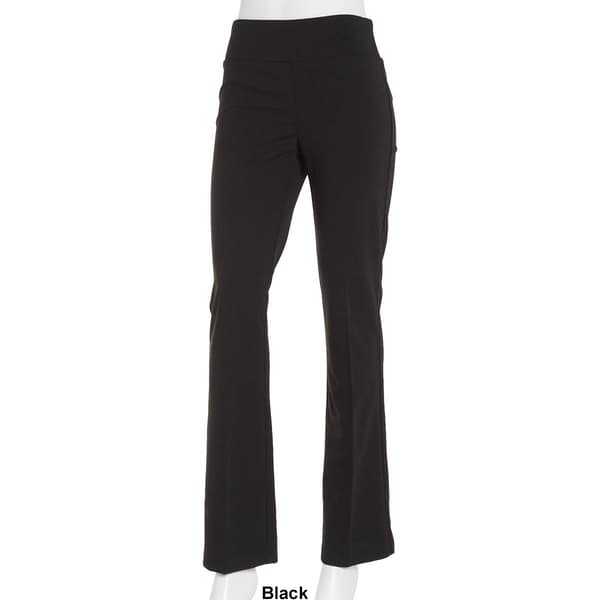 Womens Soho Apparel Pull on Solid Crisp Flared Pants - Boscov's