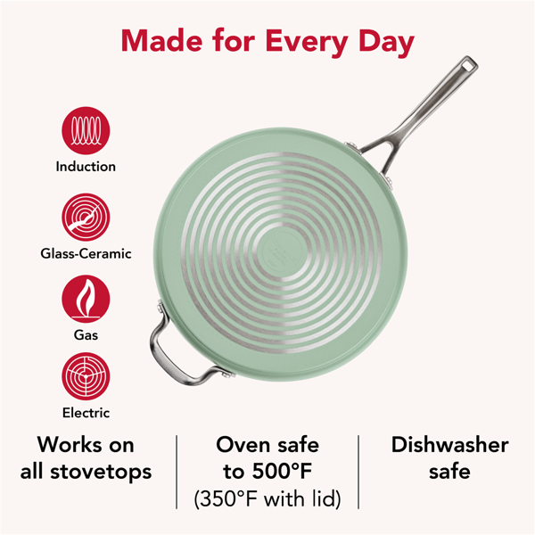 KitchenAid® Hard-Anodized Ceramic Induction 5qt. Saute Pan