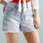 Juniors Gogo Jeans Star-Crossed High Rise Cut Off Denim Shorts - image 1